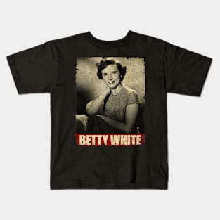 Betty White - NEW RETRO STYLE Kids T-Shirt